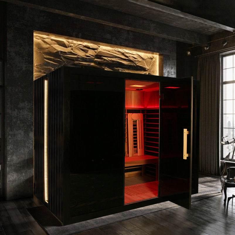 Sun Home Eclipse™ 4-Person Red Light & Infrared Sauna - Image 3