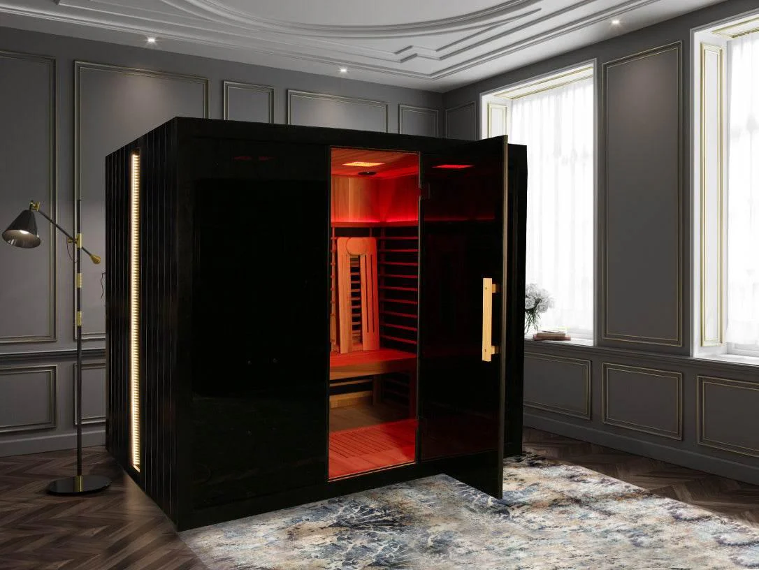 Sun Home Eclipse™ 4-Person Red Light & Infrared Sauna - Image 5