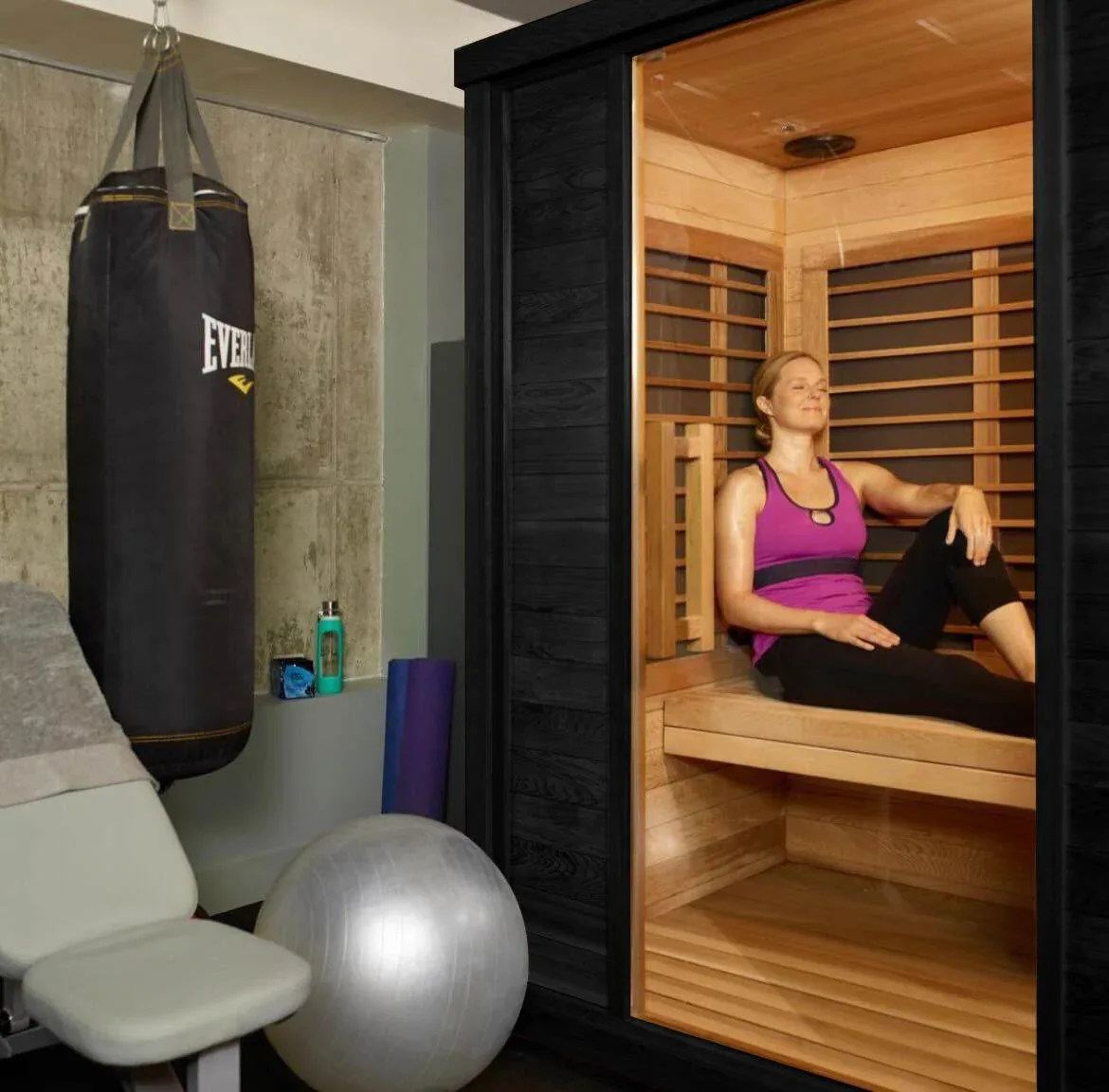 Sun Home Equinox™ 2-Person Full-Spectrum Infrared Sauna - Image 8